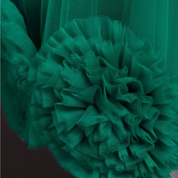 Pageant Girls Elegant Cute Mesh Flower Embroidery Princess Dress - Picture 5 of 8